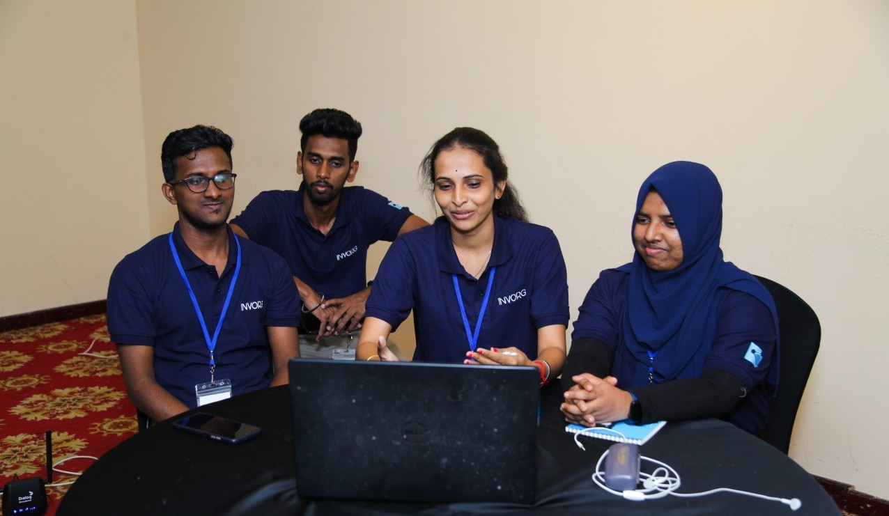 Municipal management professionals analyzing data reports and charts.